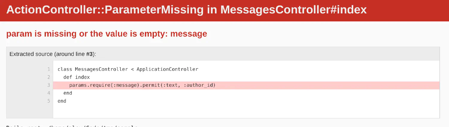 Solved: ActionController::ParameterMissing (param is missing or the value is empty)