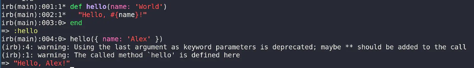 Solved: Warning: Using the last argument as keyword parameters is deprecated