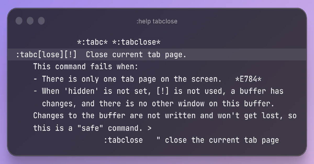 How to Close a Tab in Vim